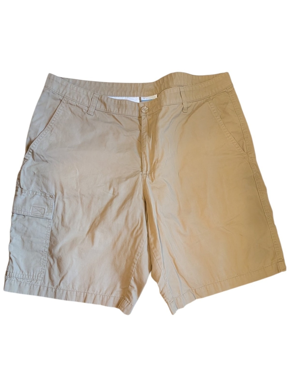 Columbia Red Bluff XM4599 Khaki Cotton Cargo Short Men's 36W 10L